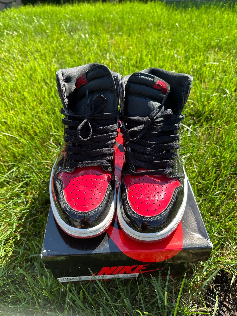 Nike Kids Black and Red High-Top Sneakers